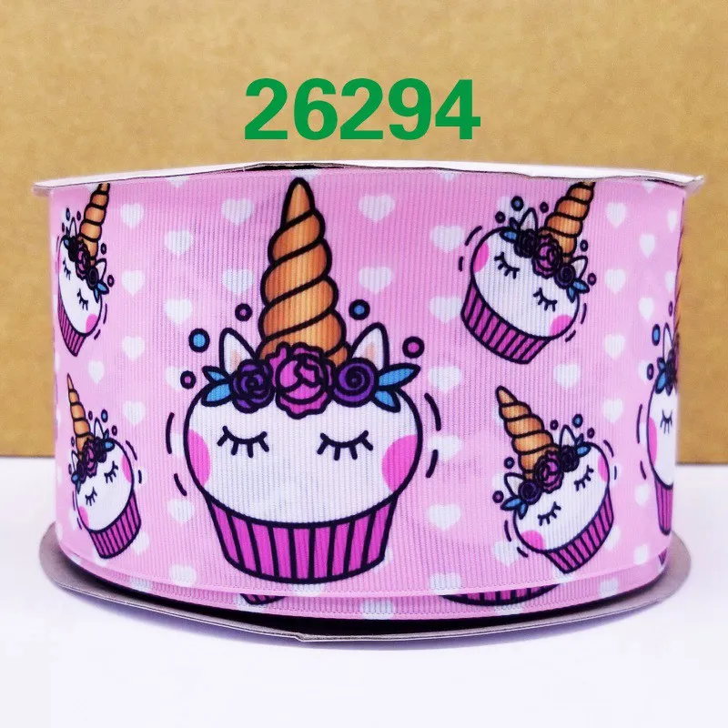 Free shipping 50 yard per size unicorn ribbon printed grosgrain 26304 | Дом и сад