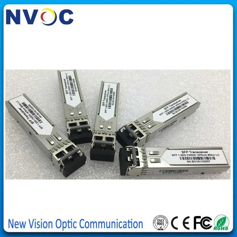 Бесплатная доставка! Модуль приемопередатчика CWDM LC SFP 1.25g1270 нм 1290 1310 1330 1350 80 км