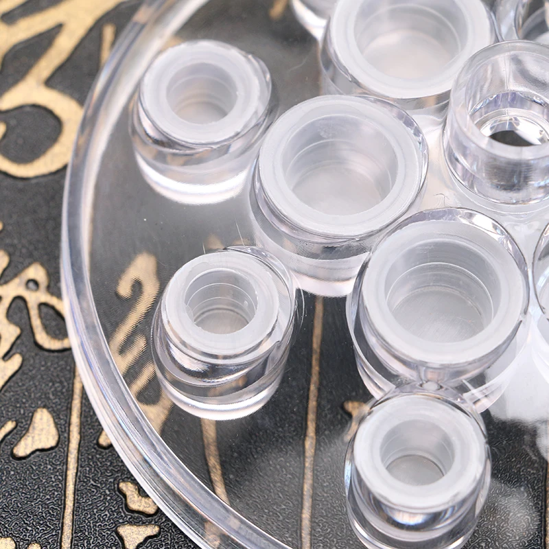 100 шт. акриловый держатель для тату с чернилами 15 держателей набор прозрачный