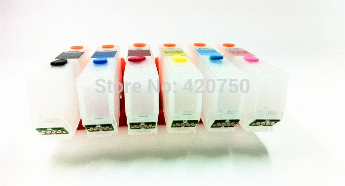 Пустой перезаправляемый картридж IC80 подходит для Epson EP-707A EP-977A3 EP-807A и т. д. с чипами
