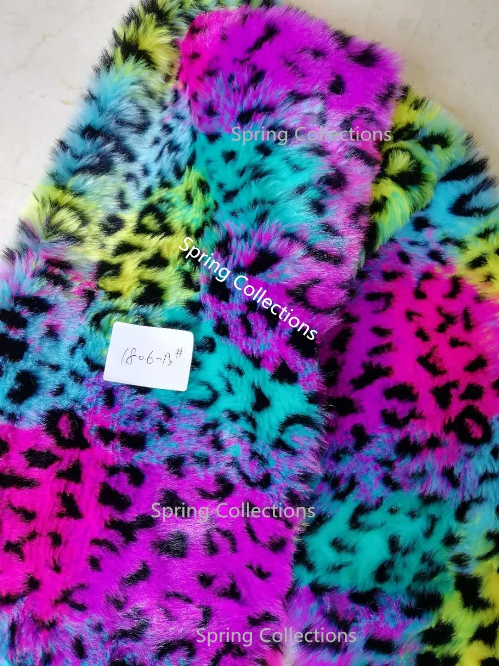 Высококачественный жаккардовый искусственный Леопардовый мех 160 см * 91 15 мм