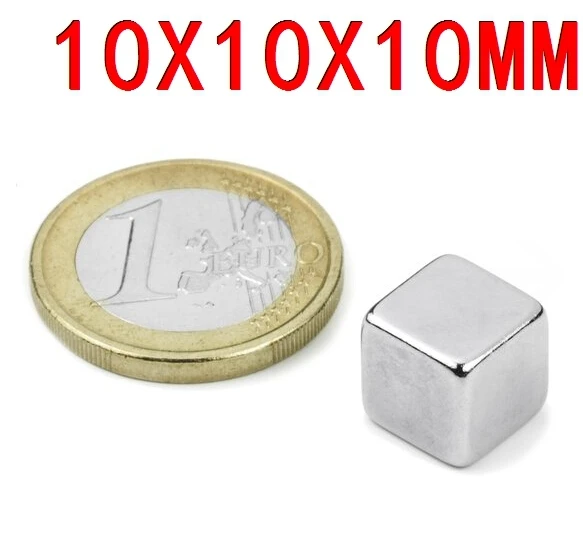 10*10*10 n52 магнит s 10 pc Сильный Блок Магнитные кубики 10 мм x 10 мм x 10 мм Редкоземельные неодимовые магниты