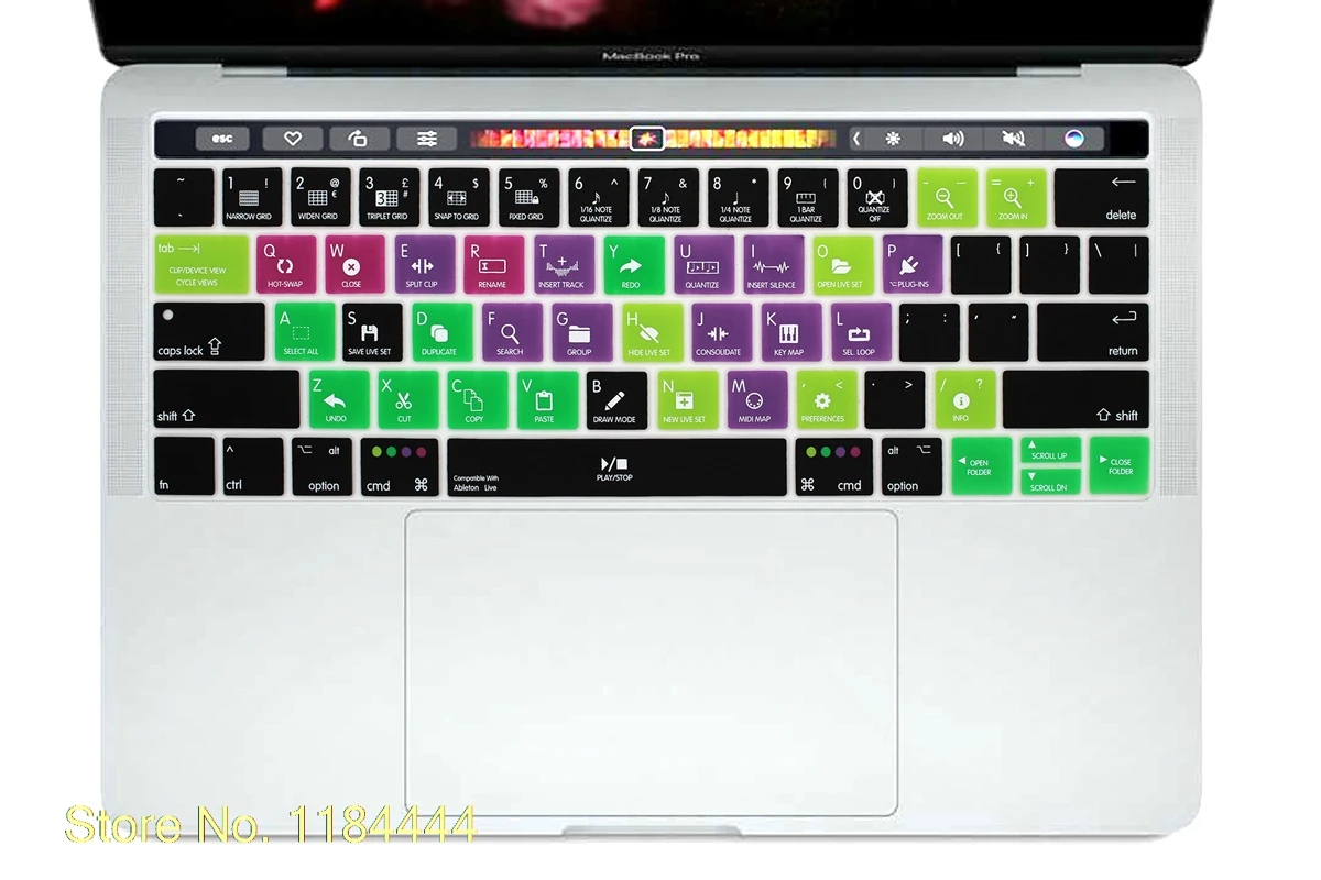 Силиконовый чехол с клавиатурой США для Macbook Pro 13 &quotA1706 и 15&quot A1707 сенсорной