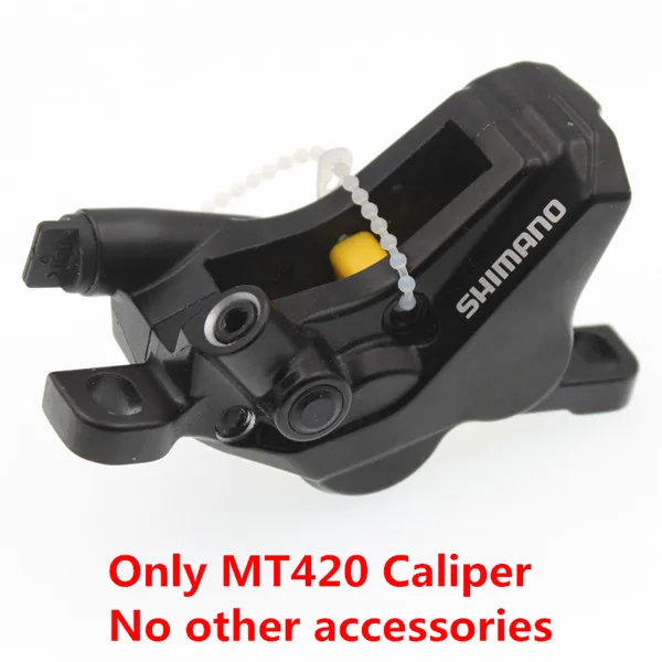 only MT420 caliper Shimano горные велосипеды четырехпоршневые BR-MT420 суппорт Гидравлический дисковый тормоз MT420 четырехпоршневой суппорт - Цвет: only MT420 caliper