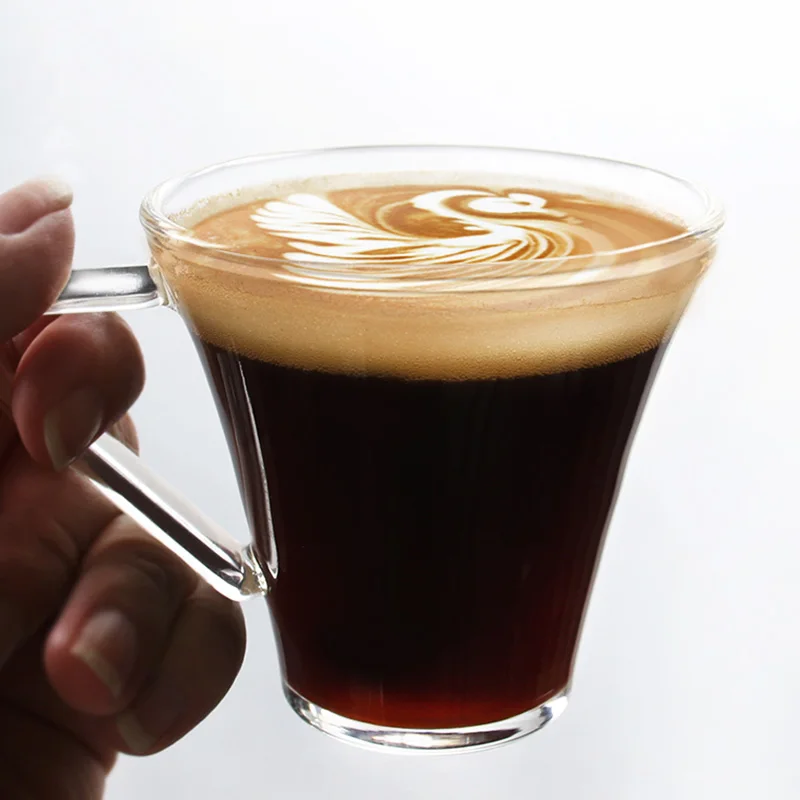 Брикет эспрессо ручной работы с рукояткой экологичные чашки и кружки для