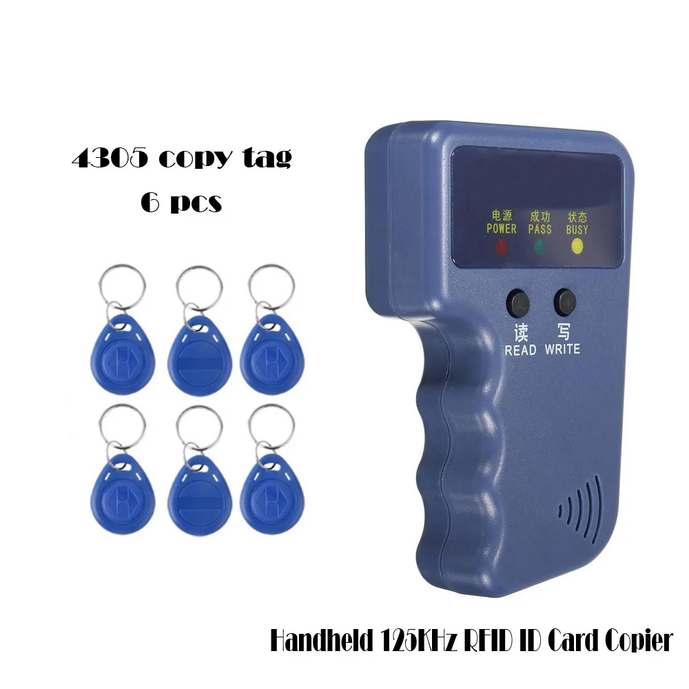 Ручной 125 кГц RFID ID карты копиры писатель Дубликатор duplo и EM4305 ID брелков теги Дубликатор duplo и
