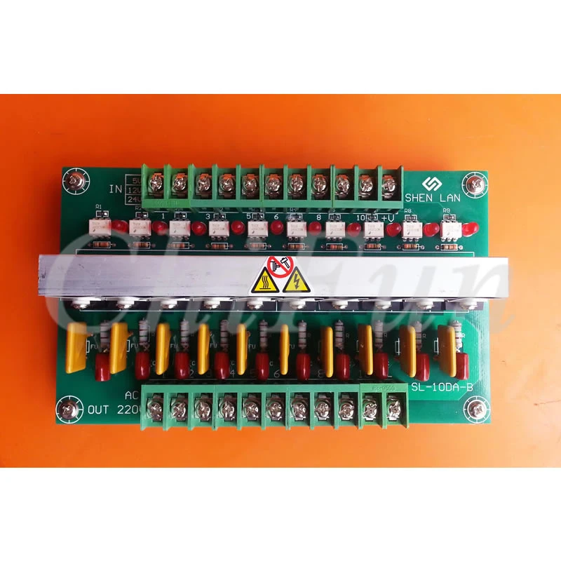 Плата усилителя переменного тока PLC 10 дорог Высокой Мощности SCR 220 В изолированный