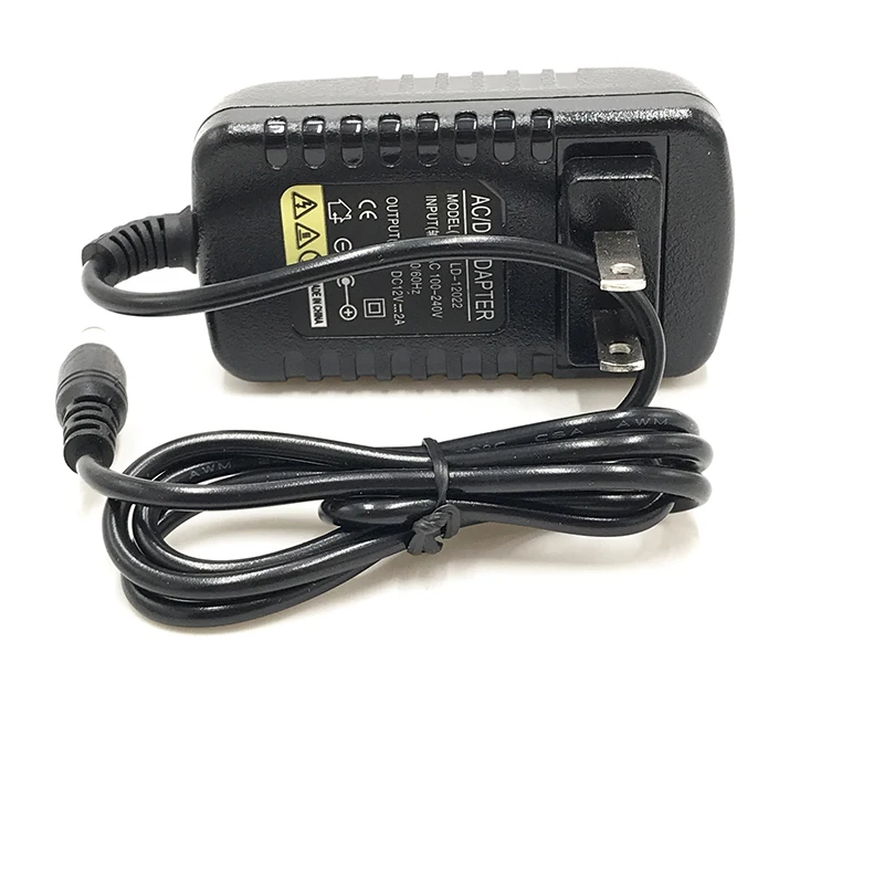 12 В 2A AC 100 В-240 адаптер конвертер DC Питание ЕС/США Plug для видеонаблюдения Камера |