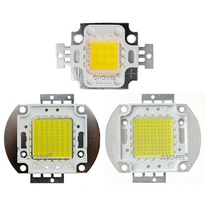30mil 45mil High Power LED Chip integrated Lamp Blue Orange Pink Green Yellow Red Full spectrum White 10W 20W 30W 50W 100W | Лампы и