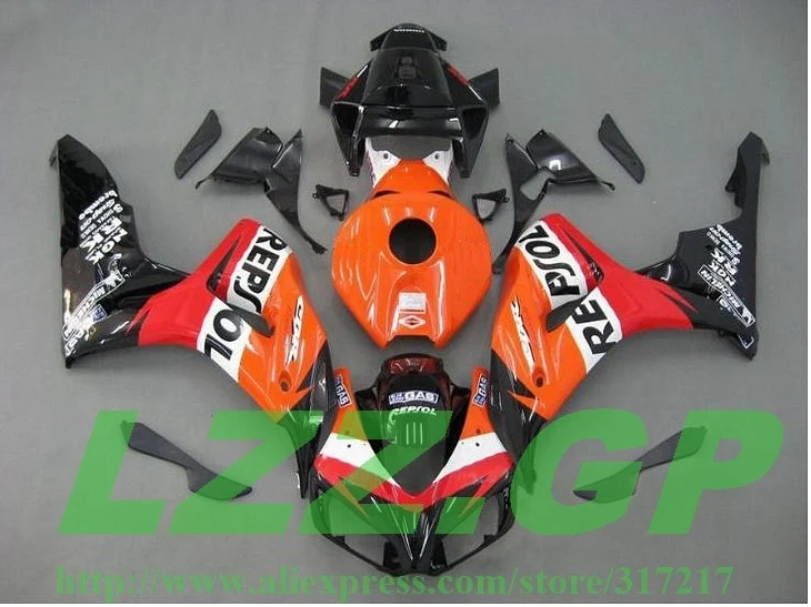 LZZ. GP набор для инжекционного обтекателя HONDA CBR 1000RR 06 07 CBR1000 RR 2006 2007 1000 обтекатель