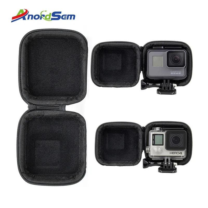 Anordsem аксессуары для GoPro Mini EVA защитный чехол хранения сумка Go Pro Hero9 8 7 6 5 4 3 + черный