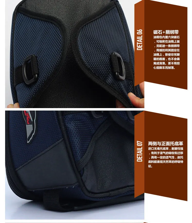 

Motorcycle Oil Fuel Tank Bag Motorbike Motocross Racing Cycling Pack Tail Luggage Back Bag