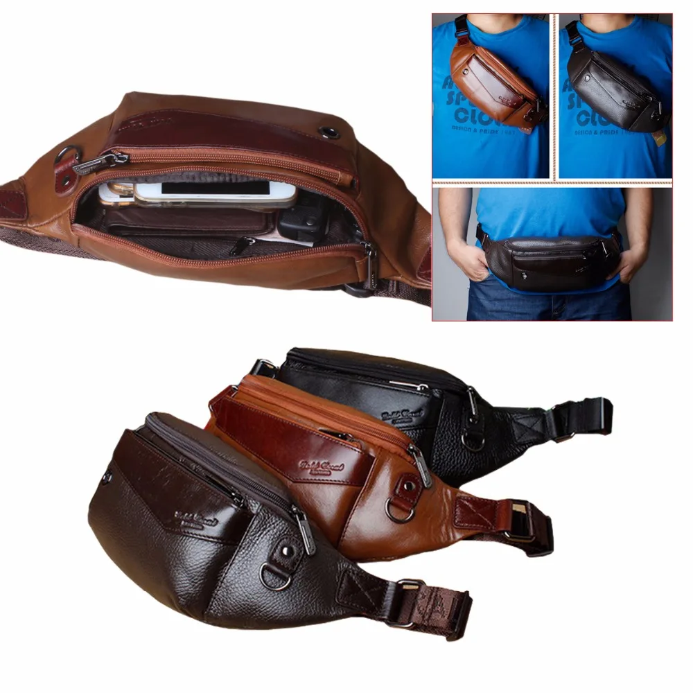 Чехол-сумка для Samsung Galaxy S9 S10 Plus Lite из натуральной кожи поясная сумка Мужская