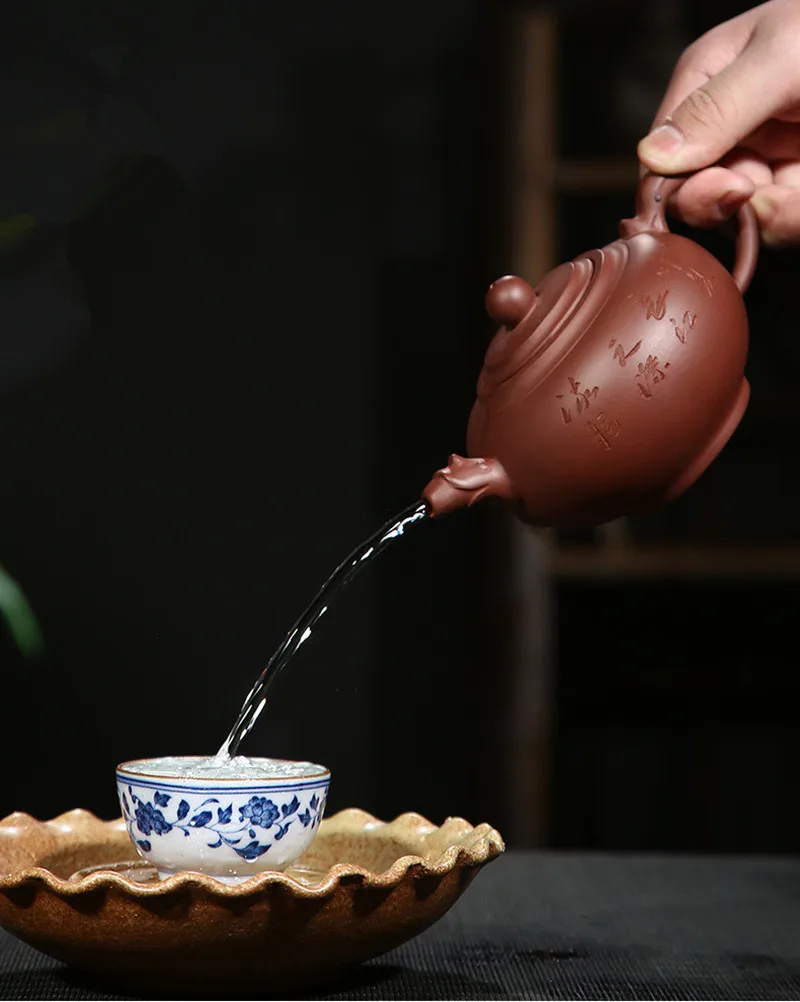 

Chinese Porcelain Teapots Yixing Zisha Teapot Gongfu Tea Set 400ml New Arrived High Quality With Gift Box Safe Packaging