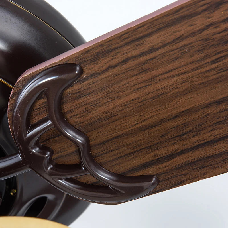 TRAZOS современный 42 дюймовый Железный лопасть черные потолочные вентиляторы с