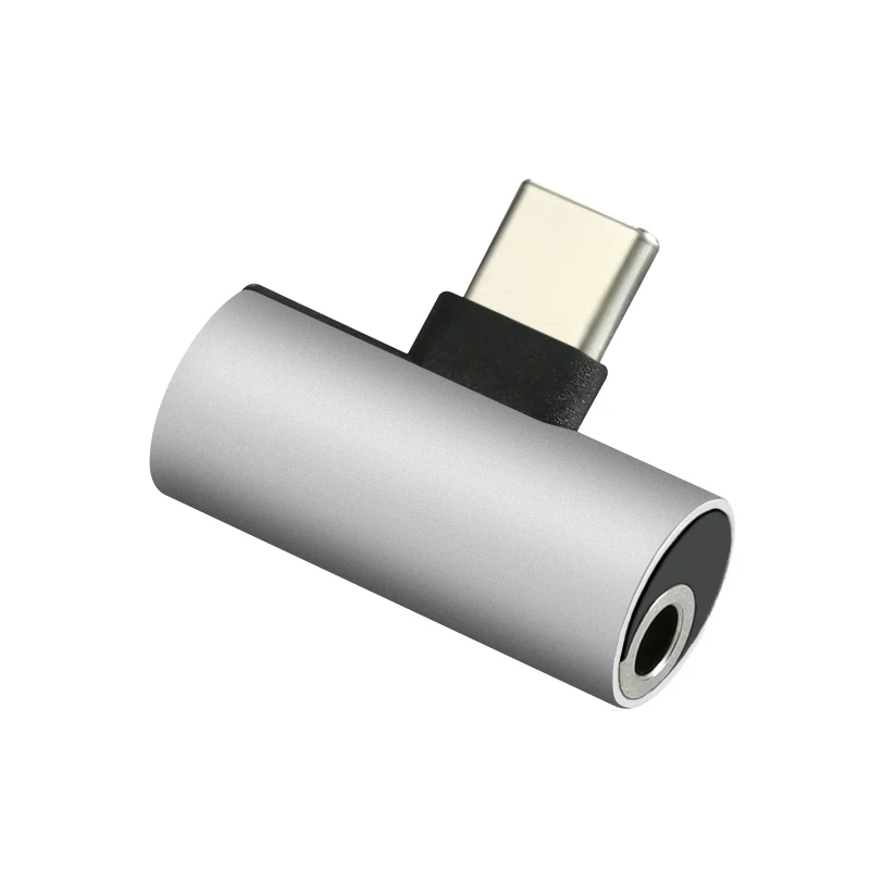 3 в 1 usb type-C до 3,5 мм разъем для наушников кабель-адаптер аудио для Xiaomi Mi 8 huawei P20 mate 10 Pro Leeco наушники type c зарядка - Цвет: sliver