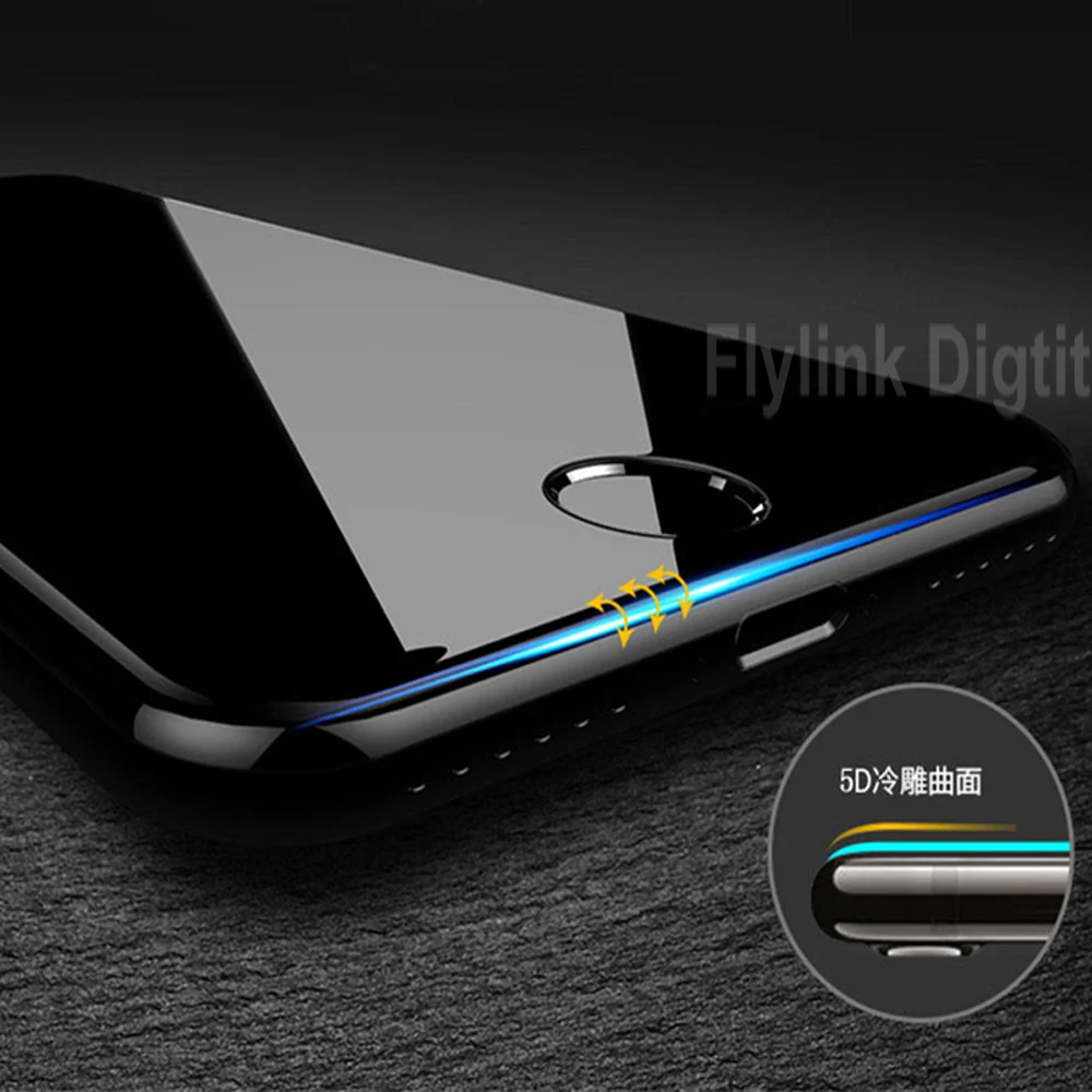 5D Защитное стекло для iPhone 6 S полное покрытие защита экрана Противоударная пленка