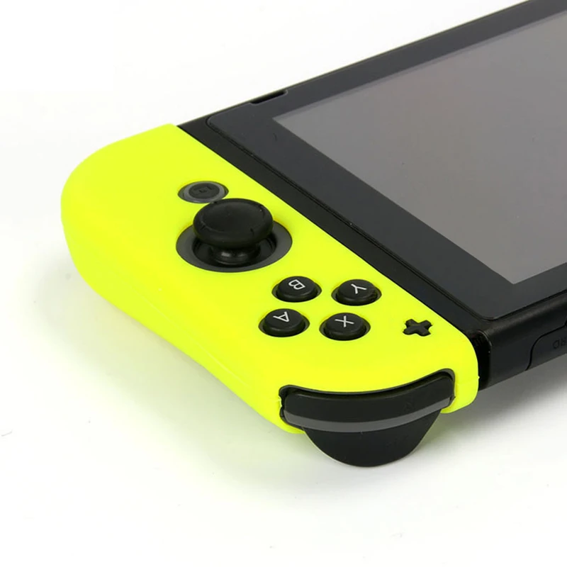 Мягкий силиконовый чехол высокого качества для Nintendo Switch красный зеленый розовый