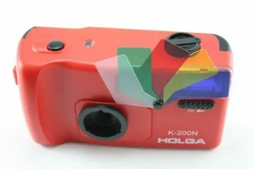 Красный / розовый Holga K200N K200 N 35 мм 135 мм Рыбий глаз объектив цветная вспышка Ломография пленка камера - Цвет: Красный / розовый