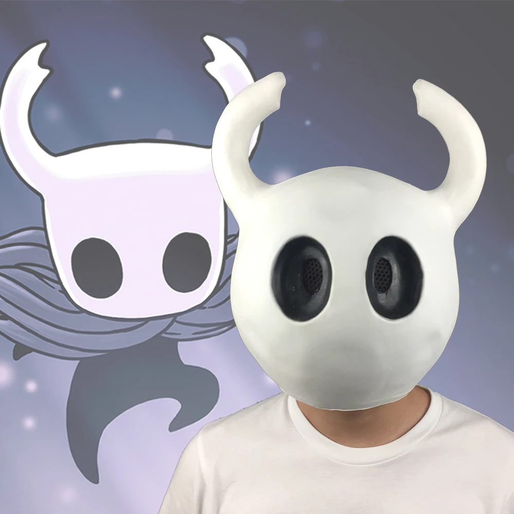 Фото Полые маска рыцаря Косплэй латексный шлем игры Забавные вечерние на Хэллоуин