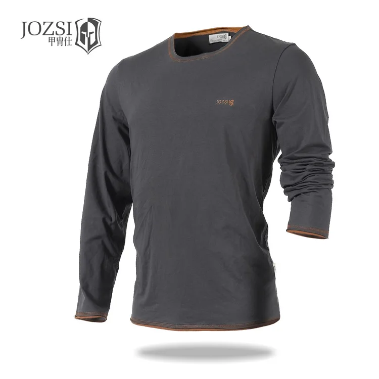 JOZSI Мужская футболка из 100% хлопка дышащая с защитой от ультрафиолета