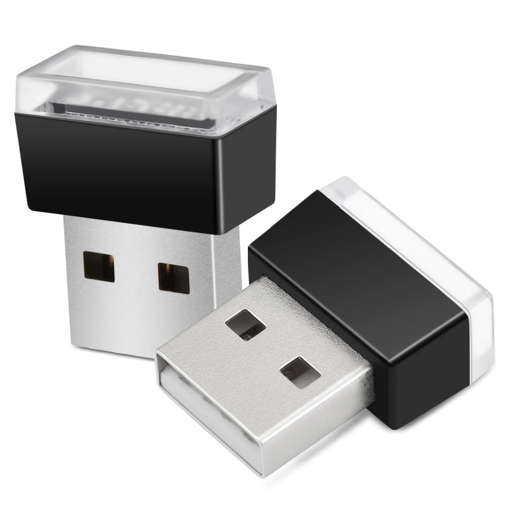1 шт. автомобильная светодиодная подсветка с USB портом|Декоративная лампа| |