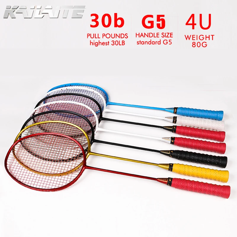 

KAILITE 4U 82g G5 1 pieces Ultra Light Full Carbon Badminton Racquet 30LBS Sport Competition Badminton