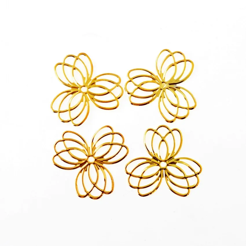 Бесплатная доставка Розничная продажа 10 шт. Цветочные филигранные оболочки