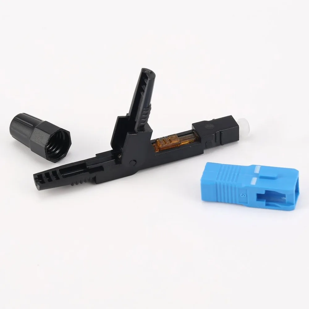 10Pcs SC/UPC Fiber Optic Connector FTTH Embedded Single Mode Assembly Quick Fast | Обустройство дома