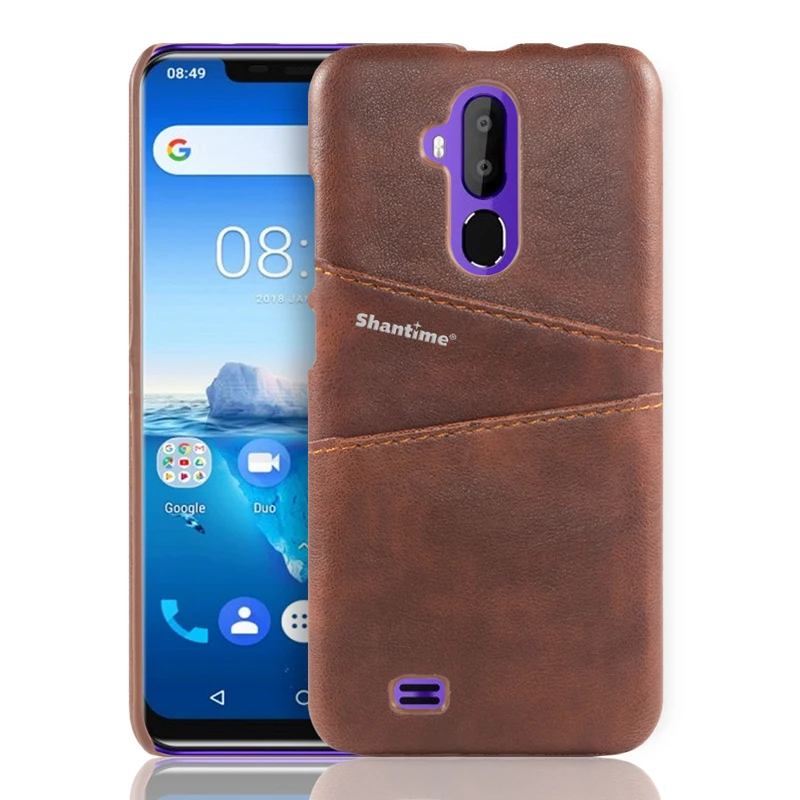 Brown Роскошный винтажный Чехол-Кошелек из искусственной кожи для Oukitel C12 Pro, чехол для телефона Oukitel C12 Pro, чехол с отделениями для визиток - Цвет: Brown