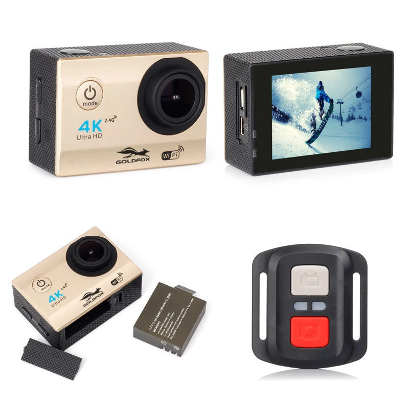 Экшн камера H16R 4K Wi Fi с дистанционным управлением Ultra HD экстремальный спорт