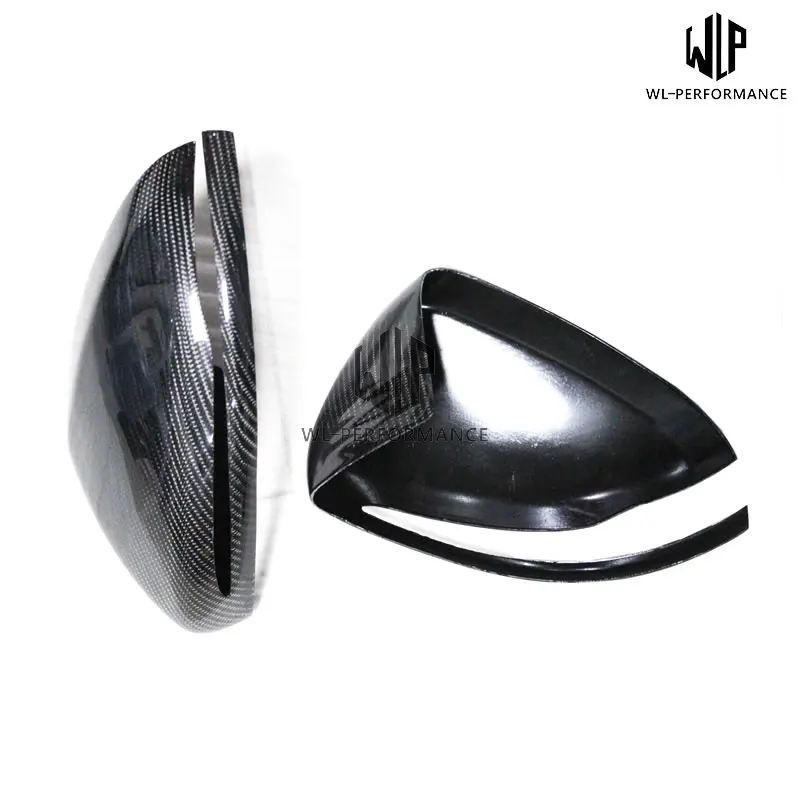 W205 приклеивающаяся Крышка для зеркала заднего вида из углеродного волокна