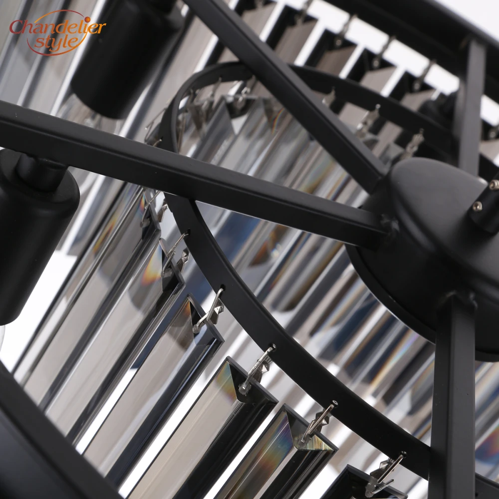 Винтажная Хрустальная призматическая люстра светильник ретро хрустальные