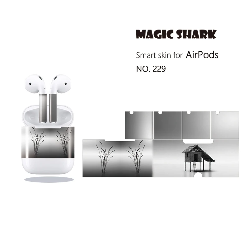 Волшебная Акула дерево небо облако красивый пейзаж ПВХ не выцветает наклейка