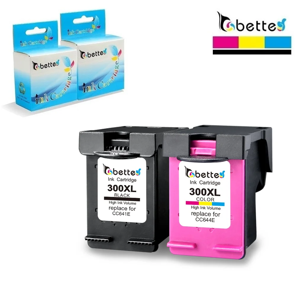 Бетт Картриджи с чернилами Замена для HP 300 300XL HP 300 Deskjet D1660 D2560 D2660 D5560 F2420 F2480 F2492 Envy D410a D410b d411a