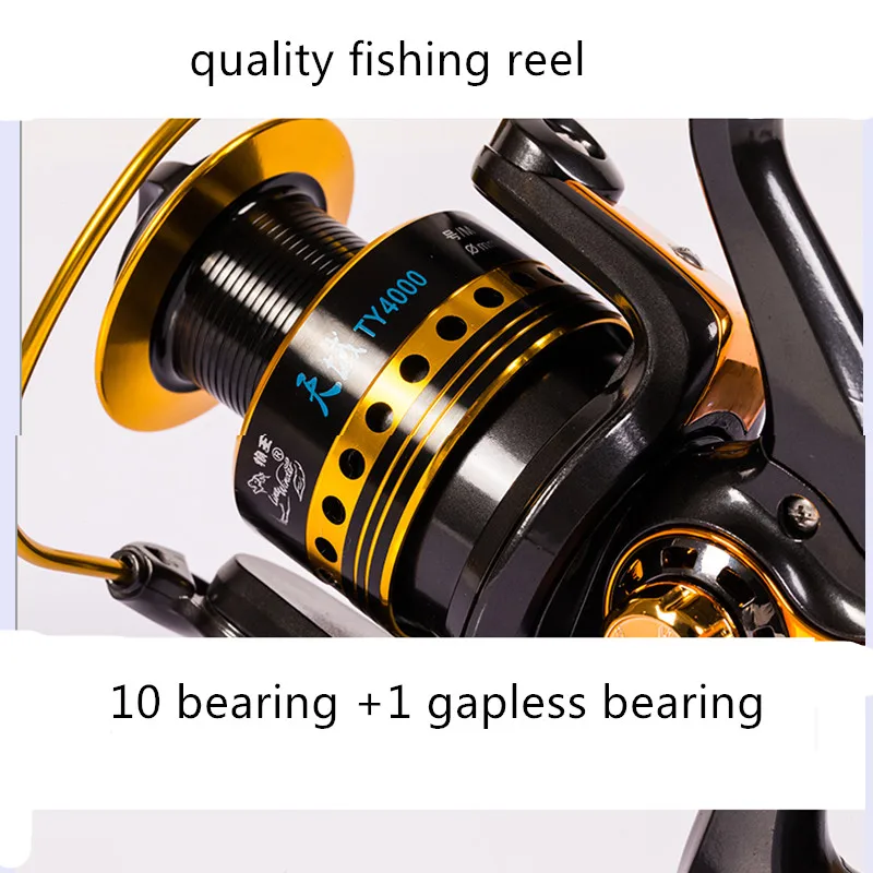 Рыболовная катушка металлический рыбы колеса море полюс спиннингом Рыбная ловля