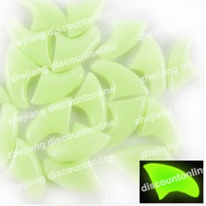glow in dark 80 шт./партия, 10 цветов, Груминг за домашним животным насадки на Когти для кошек, мягких лапок, когтей S, M, L, XL - Цвет: glow in dark