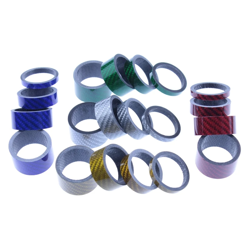 4 шт. полностью углеродная Велосипедная вилка комплект шайб распорка набор вынос