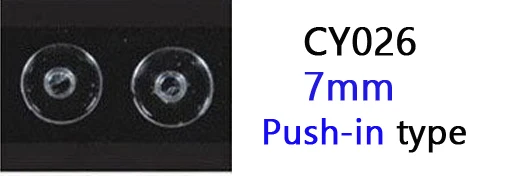 CY026 push in 500 шт./лот,, розничная и, очки, силиконовые носоупоры, различные типы и размеры, аксессуары для очков - Цвет: CY026 push in
