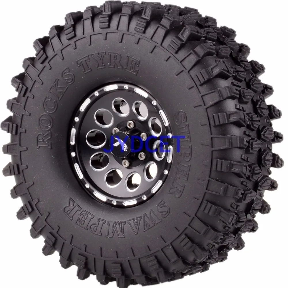 

4P 1.9" Metal Wheel/Rim & 120MM Super Swamper Tyre 1064-7037 For 1/10 RC Car Rock Crawler