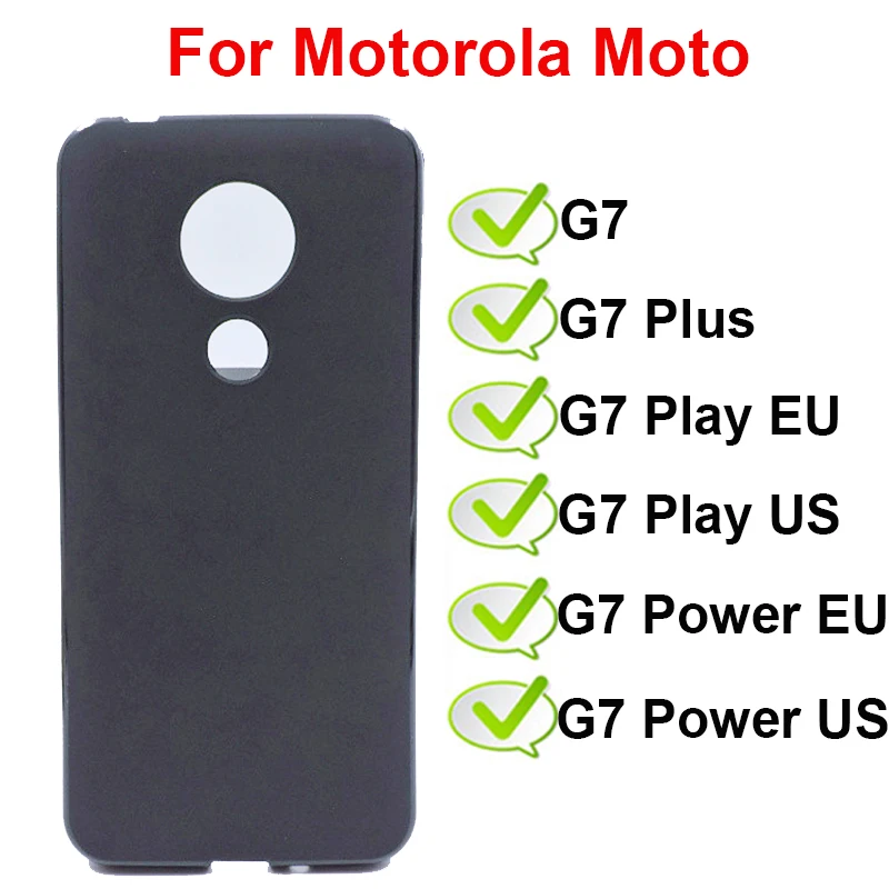 Black TPU Case Для Motorola Moto G7 Play power EU Чехол-книжка Роскошный кошелек кожаный чехол для телефона для Motorola Moto G7 G 7 Plus Play power US - Цвет: Black TPU Case