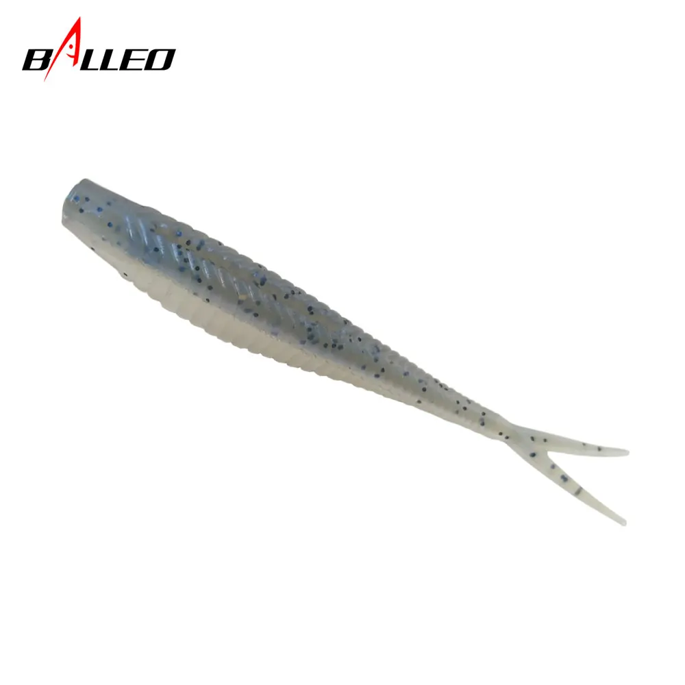 Balleo 10pcs/lot Fork Tail jig soft lure 7cm/1.8g Fishing Shad Silicone bait Soft Plastic Bait Feeder For Pike fishing | Спорт и