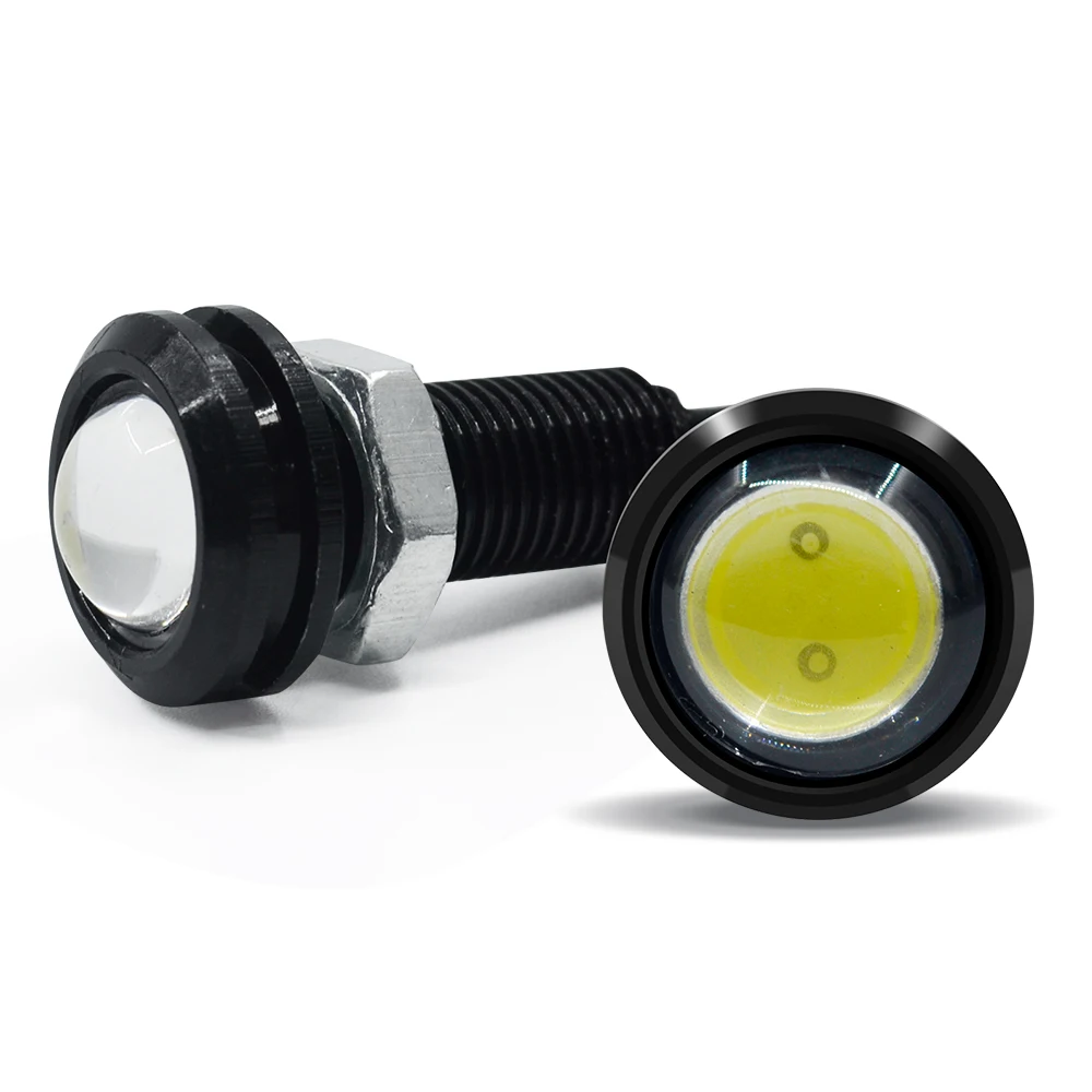 2 шт. Led водонепроницаемый Eagle Eye Высокая мощность 3 Вт автомобильный LED 12 В 18 мм