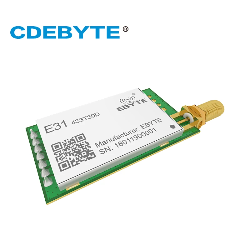 E31-433T30D дальний узкий диапазон UART AX5043 433 МГц 1 Вт антенна SMA IoT uhf беспроводной
