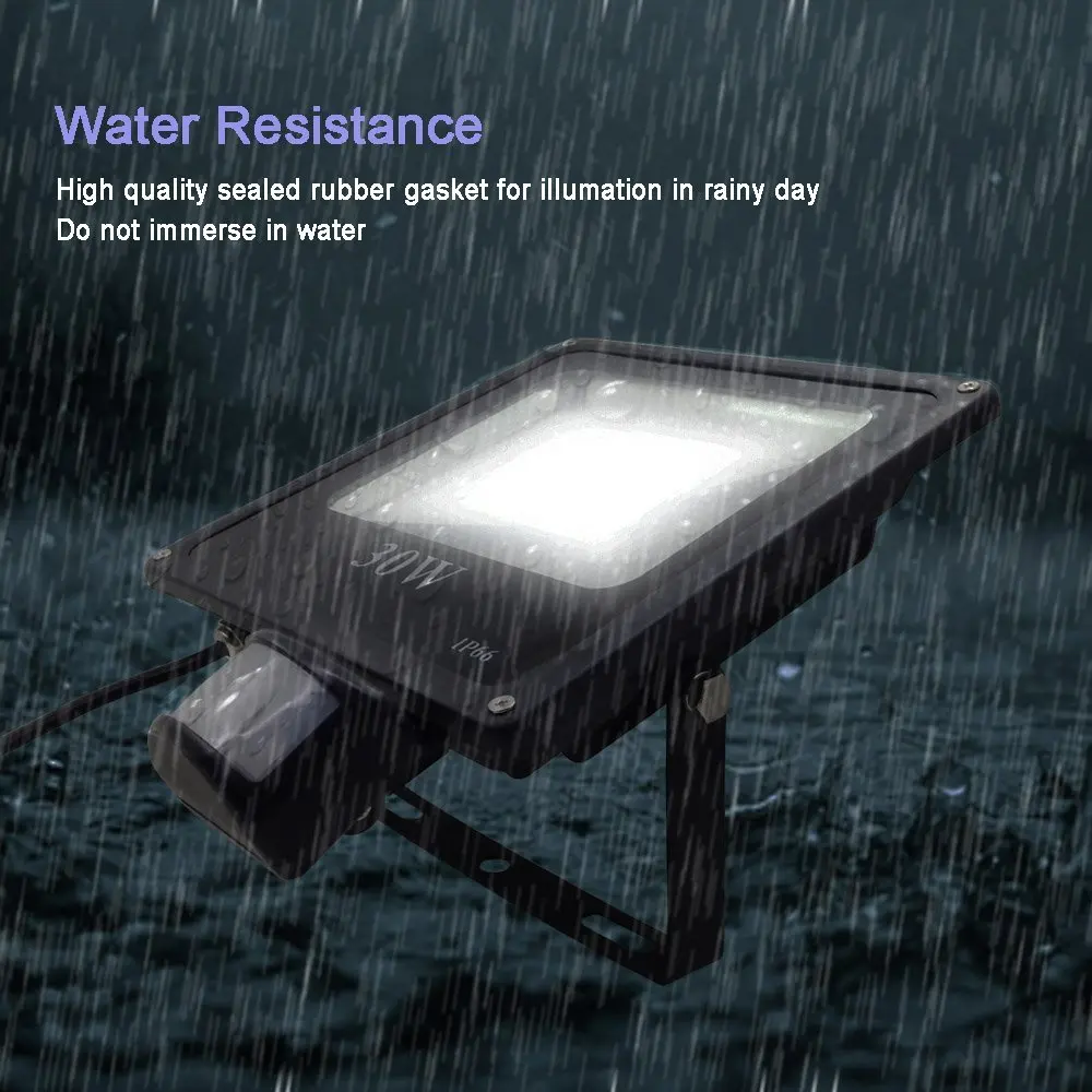 GLW отражатель светодиодные ПИР светодиодный светильник 30W 110 V/220 V avec capteur