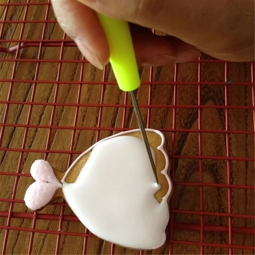 Sugarcraft Fondant Cake Cookie Decorating Carving Marking Patterns Scriber Bubble Pricker Needle Modelling Tool | Дом и сад