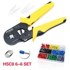 Обжимной инструмент COLORS Hsc8 6-6, обжимные плоскогубцы для кабеля, зажим, инструмент для зачистки проводов, Набор плоскогубцев, обжимной инструмент для электрических клемм, мини-инструменты