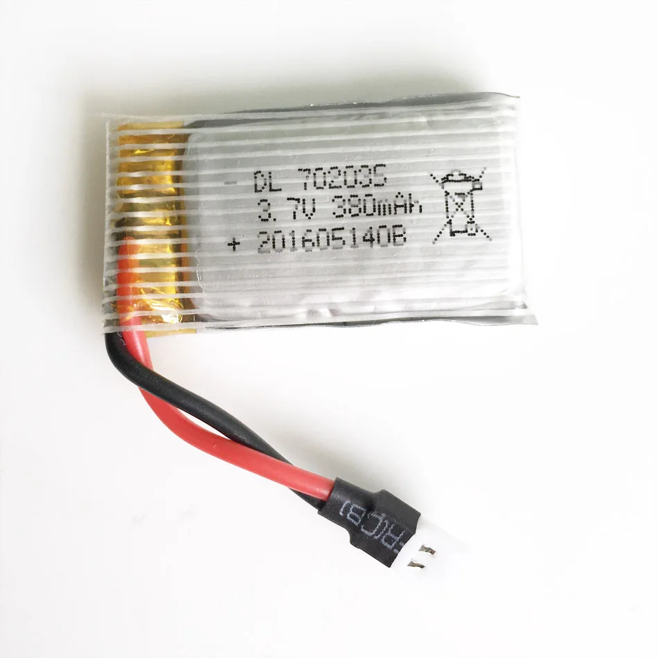 10 шт. 3 7 в 20C 380 мАч 702035 Lipo перезаряжаемая батарея для Hubsan H107 H6C Квадрокоптер