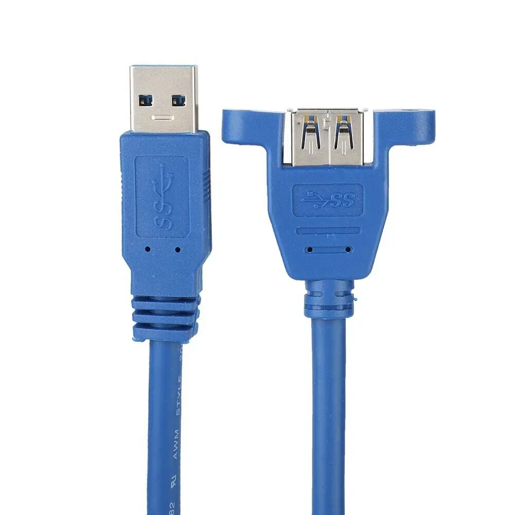 USB 3 0 удлинитель штекер гнездо литая Панель Крепление Удлинительный кабель 6 м 1 5