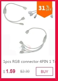 100 шт. 4 Pin гамма разъем адаптера иглы Мужской Двойной 4pin светодио дный 5050 RGB полосы
